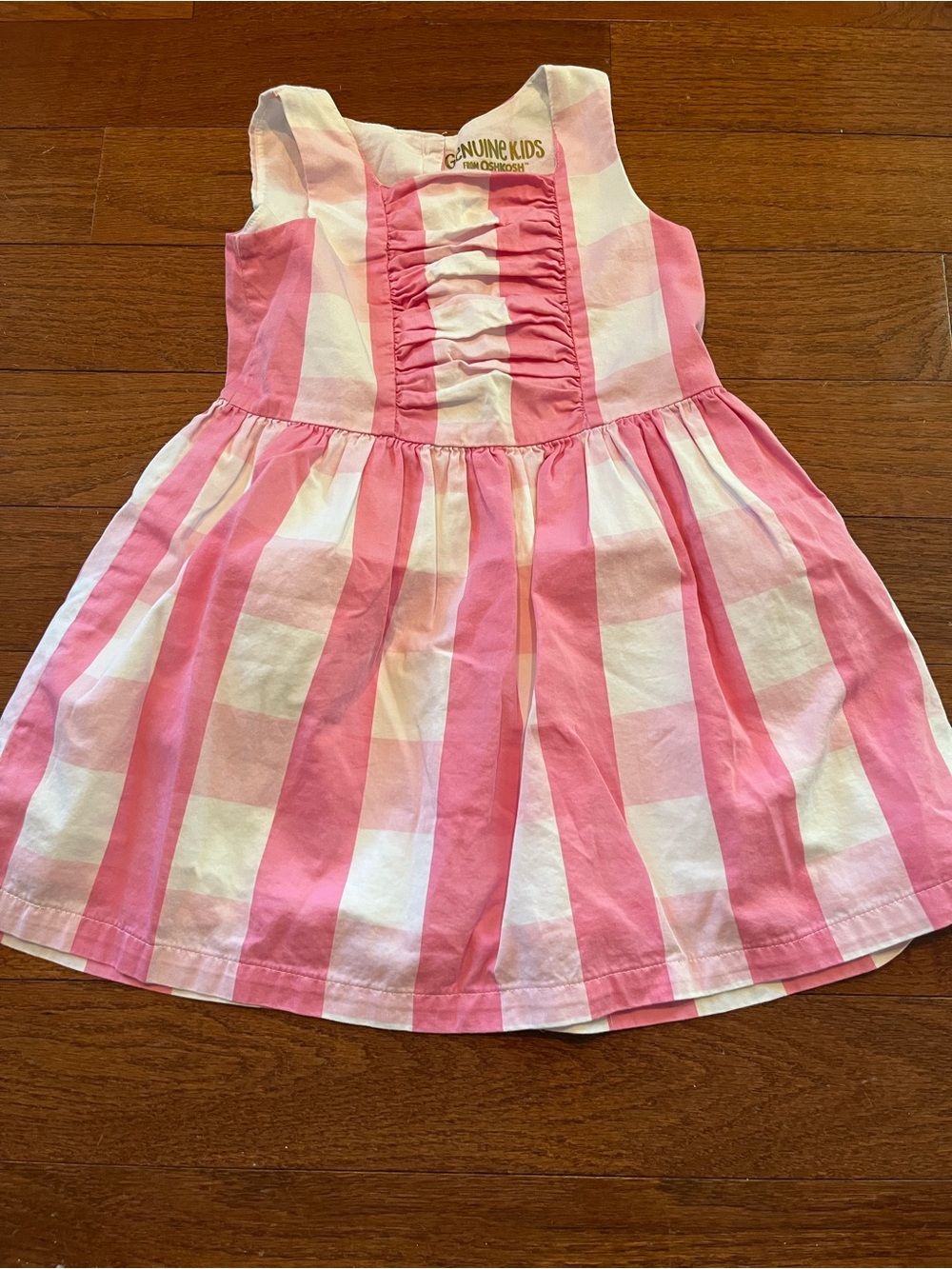 OshKosh B'gosh Pink and White Striped Sundress